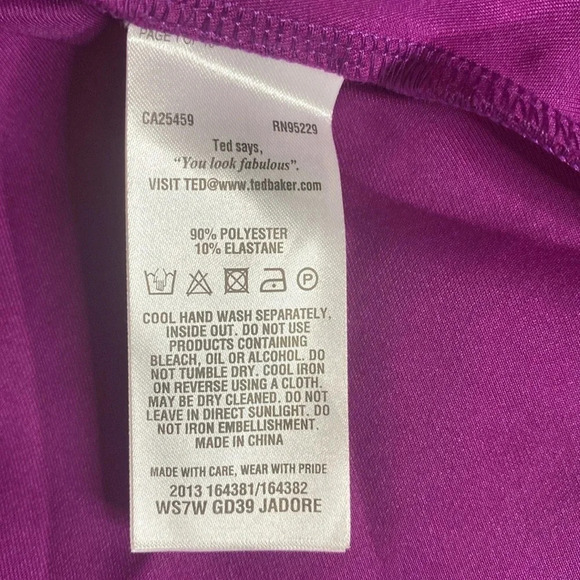 TED BAKER Jadore Purple Beaded Dress - Picture 7 of 8